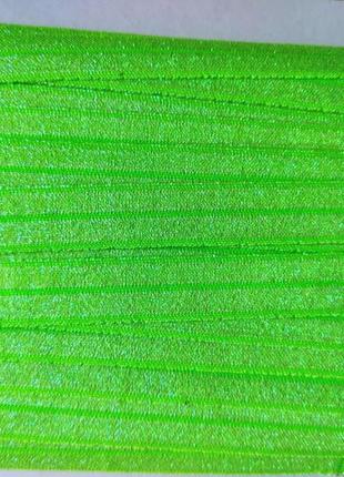 Бейка гумка (стрічка стрейч) салатовий хамелеон 1,5 см2 фото