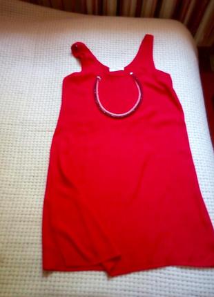 Красное платье mango3 фото
