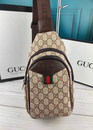 Модная сумка слинг бананка в стиле gucci гуччи турция