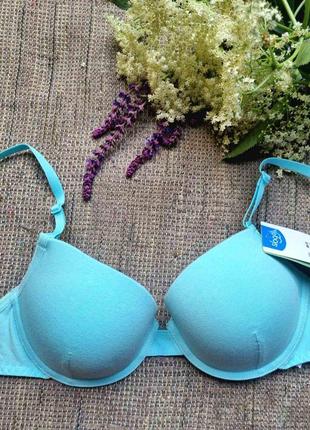 Бирюзовый бюстгальтер sloggi by triumph с большим содержанием коттона 80b
