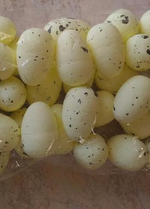 Яйцо пасхальное перепелиное 3 см светло-желтое