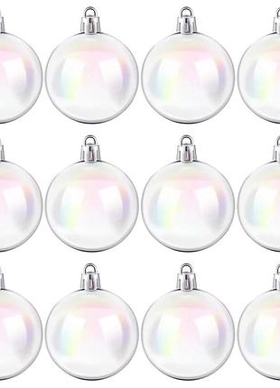 Шар дутый пластиковый прозрачный диаметр 5 см (для росписи)