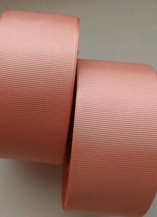 Репсова стрічка 4 см №22 персиковий