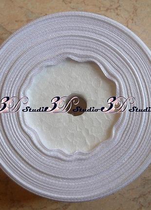 Лента атласная цвет № 01 (белый) шириной 2,5 см