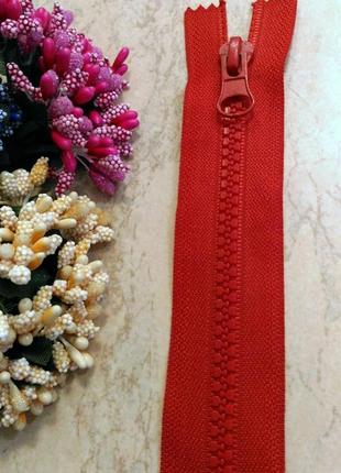 Роз'ємна блискавка права трактор, т5, 18 см, нейлон, №011 червоний