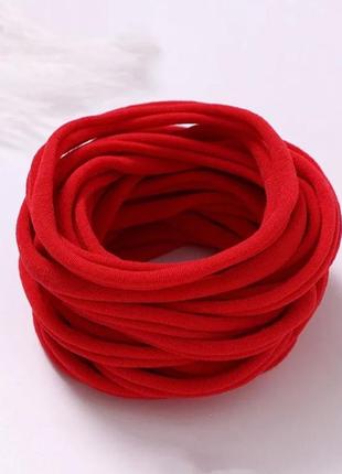 Повязка-резинка бесшовная one size червоний