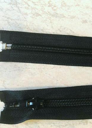 Молния разъемная правая витая, т5, 75 см, нейлон, №322 черный