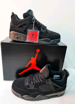 Нові nike air jordan 4 black cat2 фото