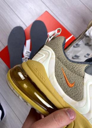 Nike air max/travis scott x nike air max 270 react 'cactus trails’/мужское кроссовки/мужские кроссовки7 фото