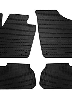 Гумові килимки (4 шт, stingray premium) для skoda rapid 2012-2024 рр