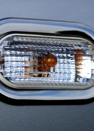 Обводка поворотника (2 шт, нерж) для ford focus ii 2005-2008 гг