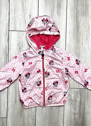 Легкая курточка ветровка disney minnie mouse