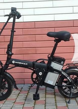 Електровелосипед mobimax 14 колеса 300 w 48v з ручкою газу .