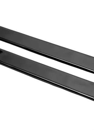 Накладки на пороги abs (2 шт) глянец для renault logan mcv 2005-2013 гг