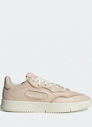 Шикарні кросівки adidas sc premiere leather shoes beige1 фото