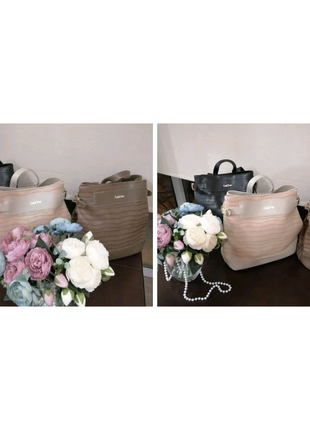 Сумки-рюкзаки 2в 1 в стилі zara туреччина, новинка1 фото