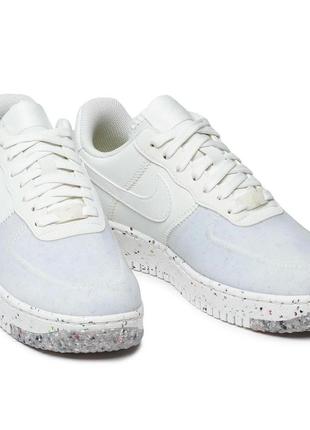 Шикарные кроссовки nike air force 1 crater low sneakers summit white4 фото