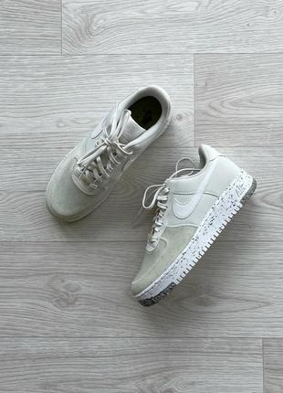 Шикарные кроссовки nike air force 1 crater low sneakers summit white