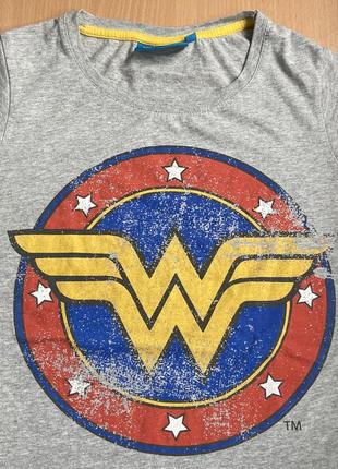 Мерч, футболка з принтом wonder woman, р.xs-s, комикс3 фото