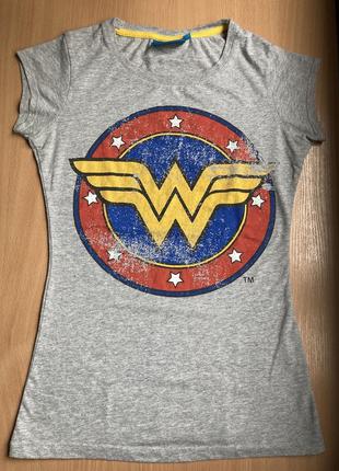 Мерч, футболка з принтом wonder woman, р.xs-s, комикс