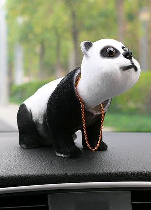 Панда на торпеду.панда кивающая головою.іграшка в салон авто1 фото