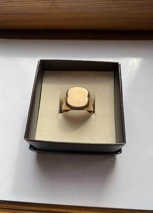 Золотой перстень мужской печатка 583 проба1 фото