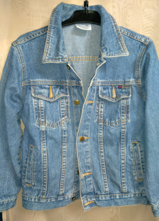 Курточка джинсова на дівчинку.1 фото