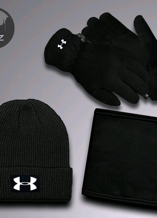 Комплект шапка+бафф+рукавички. зимові аксесуари та одяг.6 фото