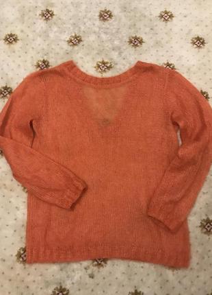 Винтажный свитер шерсть кашемир мохер