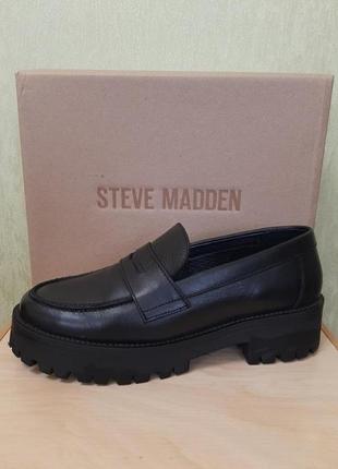 Кружевные женские туфли лоферы steve madden1 фото