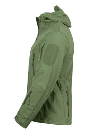 Демісезонна тактична куртка shark skin softshell олива4 фото