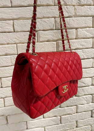 Жіноча сумка chanel 29*19*9 червона