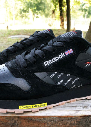 Кроссовки reebok classic black/red5 фото