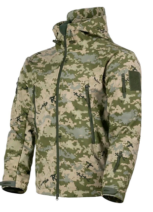 Демісезонна тактична куртка outdoor tactical softshell піксель