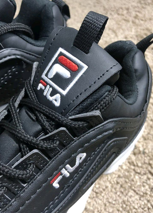 Кроссовки fila disruptor 2 black/white6 фото