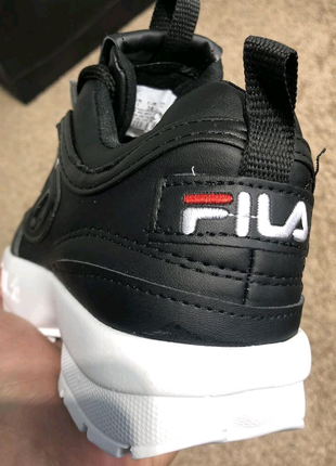 Кроссовки fila disruptor 2 black/white7 фото