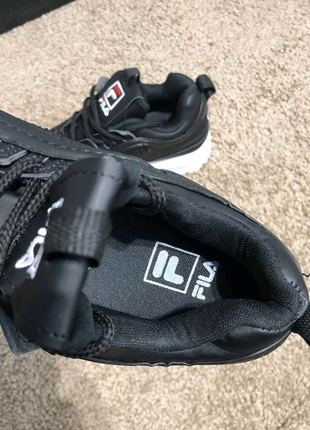 Кроссовки fila disruptor 2 black/white9 фото