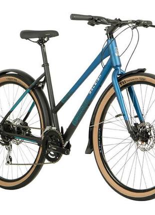 Raleigh strada city step thru in black/blue