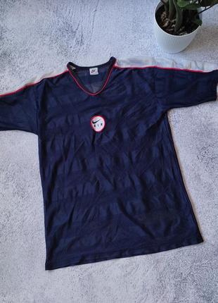 Винтажная футболка в сетку nike vintage mesh shirt tn центр лого