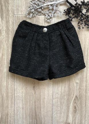 Шорты тёплые 2-3 года nutmeg с люрексом