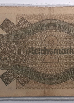 2 рейхсмарки,3 рейх,1939-1945 рр., аккупационные,