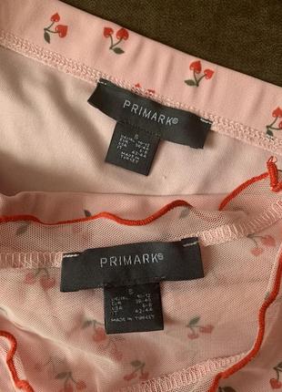 Летний костюм двойка с вишнями primark4 фото