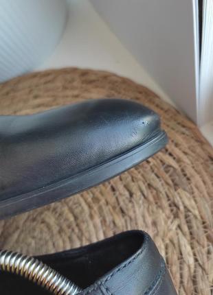 Мужские кожаные туфли ermenegildo zegna leather shoes5 фото