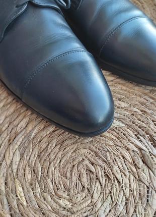 Мужские кожаные туфли ermenegildo zegna leather shoes3 фото
