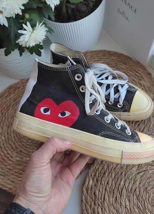 Женские кеды кроссовки converse comme des garcons