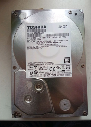 Hdd sata 2tb.