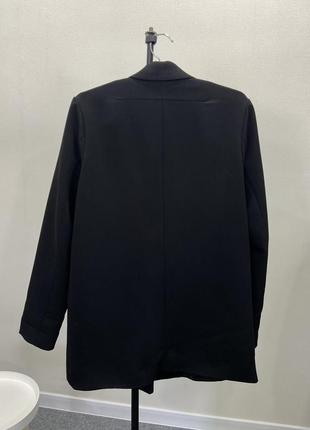 Классический чёрный базовый пиджак5 фото
