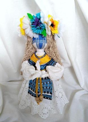 Лялька мотанка оберіг подарунок сувенір робота handmade doll2 фото