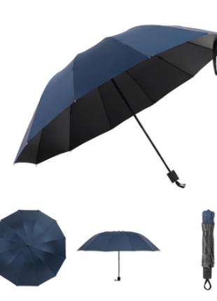 Большой зонт. черный. 3-кратный увеличенный. велика парасолька.4 фото