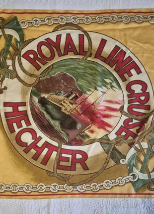 Красивый женский шелковый платок косынка hechter royal line cruise